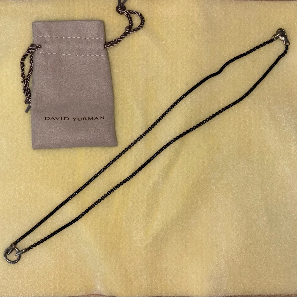David Yurman Black Box Chain Amulet Necklace
